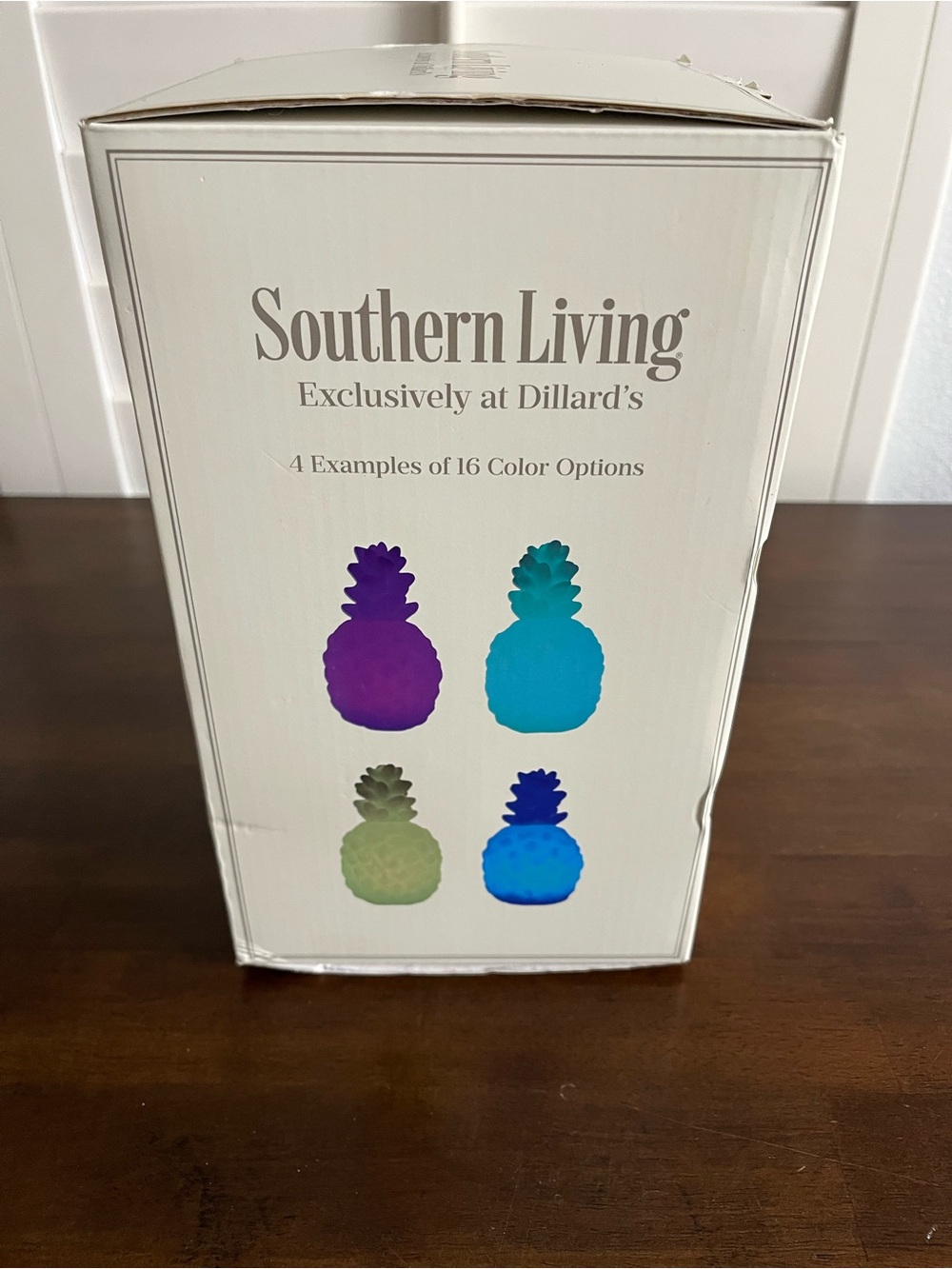 Southern Living White Glowing LED Pineapple Night Light